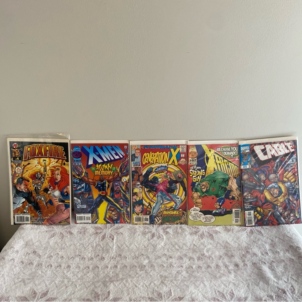 Marvel Comic Book Lot of 5- ONE is Malibu!! All Sealed and Unread.